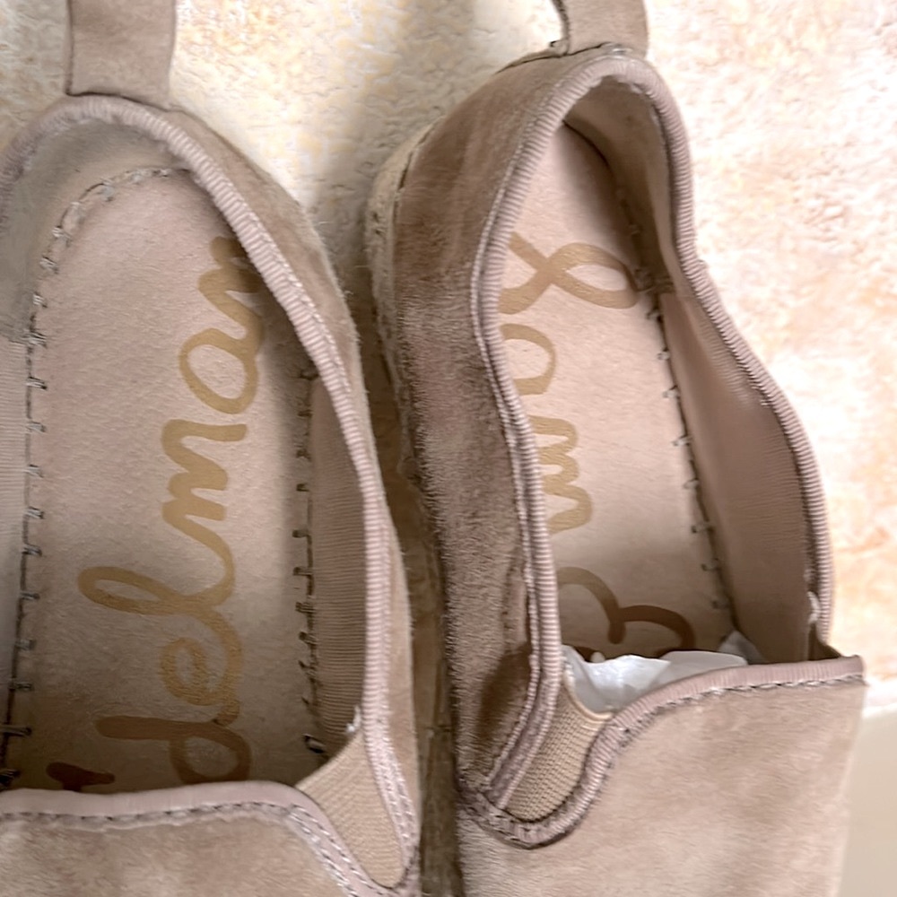 Sam Edelman Women SlipOn Espadrille Shoes Coastal Beach Flats Tan 9.5 Suede - Picture 5 of 10
